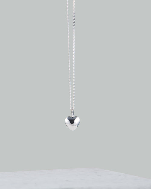 Herzchenkette silber | Silber Kette mit Herz Anhänger | VERLAN Jewellery / Kette mit Herzanhänger | Herzchenkette silber | Silber Kette mit Herz Anhänger | VERLAN Jewellery