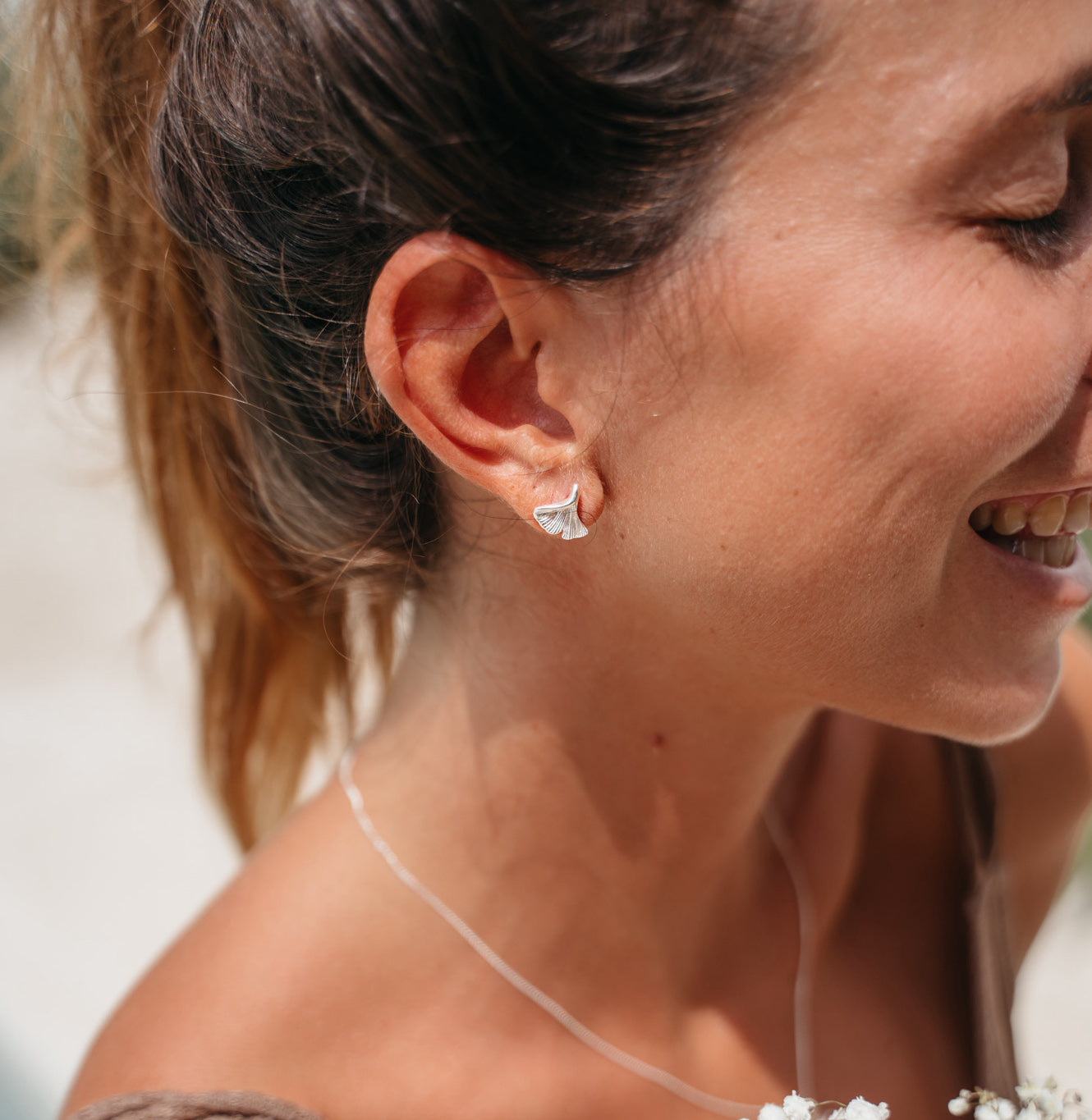 Echt Silber Ohrringe | Handgemacht auf Bali | silberne ohrringe stecker | Handgemachte Ohrringe silber creolen  | Bali Schmuck online kaufen | Fair produzierter Schmuck aus Bali |  Das perfekte Geschenk für Freundin finden bei VERLAN Jewellery 