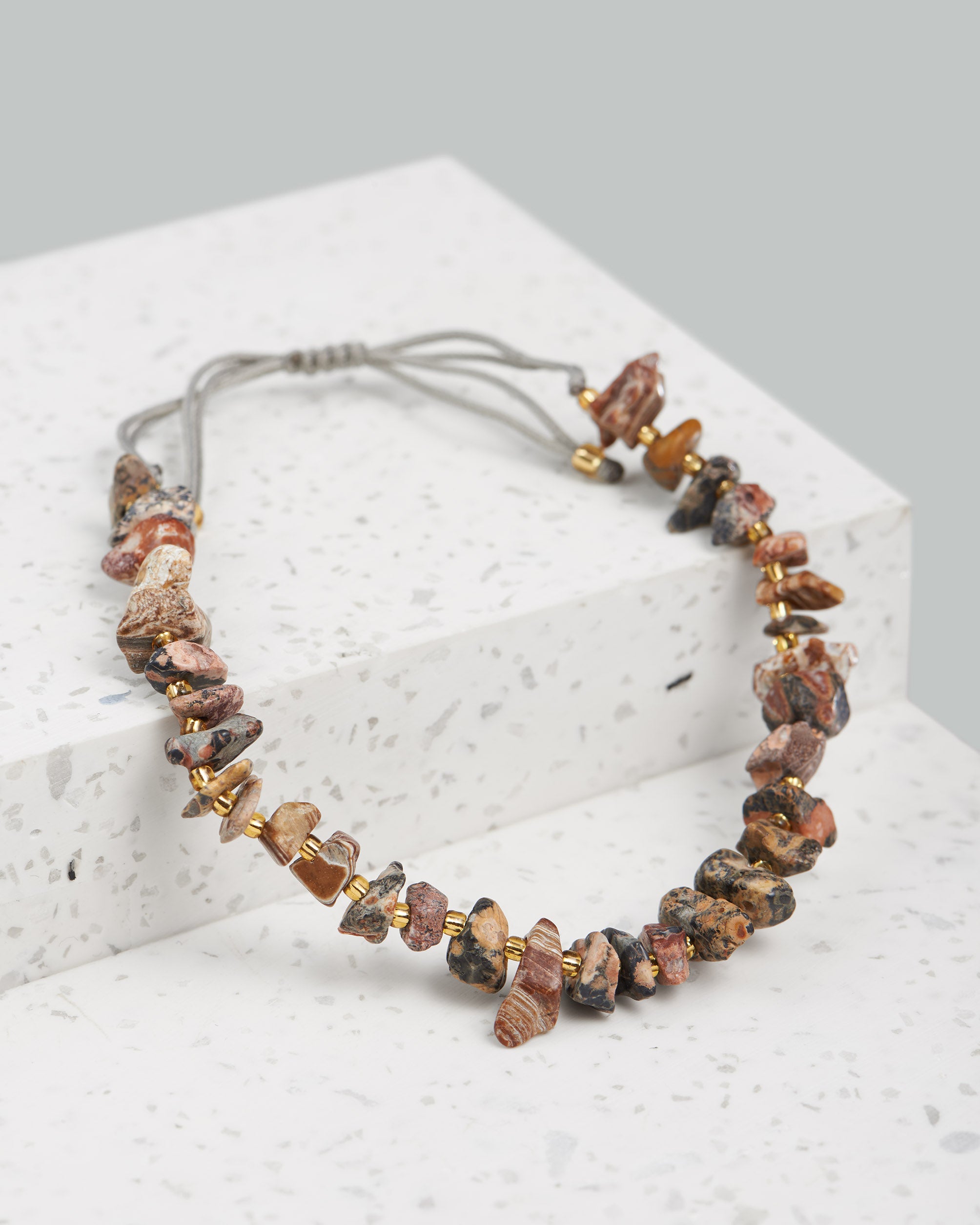 Wunderschönes Armband mit brauchem Achat Steinen aus Bali | Das perfekte Geschenk für die Freundin zu Weihnachten