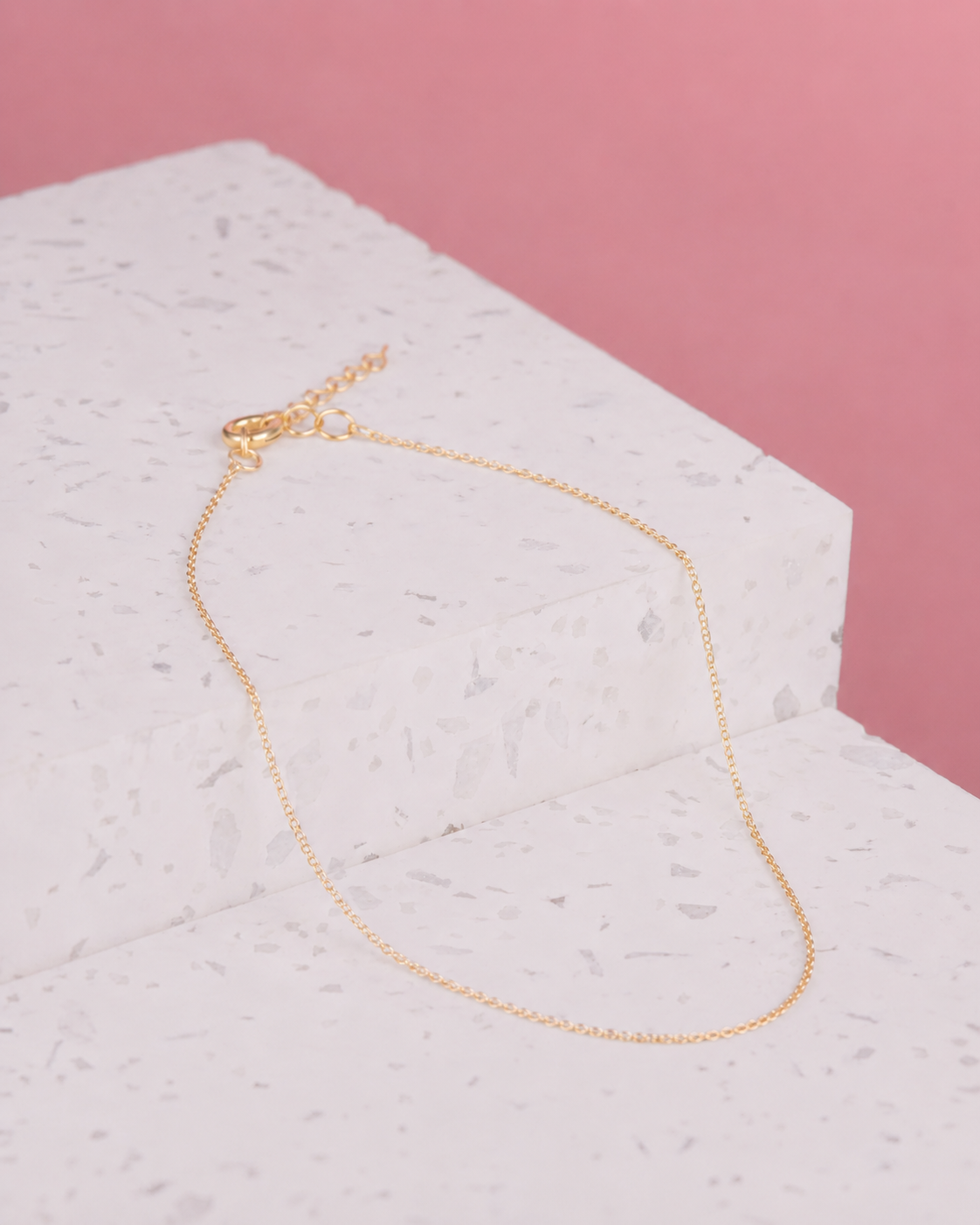 Basic Kette von VERLAN | gold Kette ohne Anhänger | Schlichter Choker zum Layern