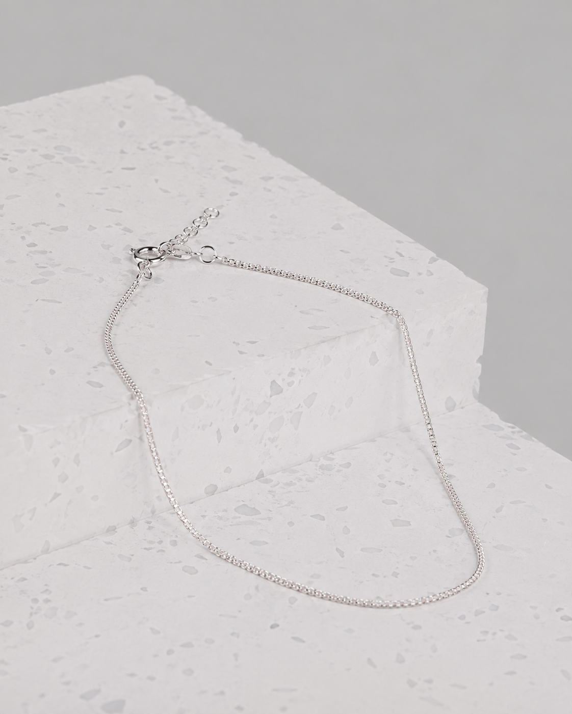 Handgemachte schlichte Kette | 925 Silber | Wasserfeste Kette ohne Anhänger | VERLAN Jewellery | Einfache Gliederkette für den Layer Look