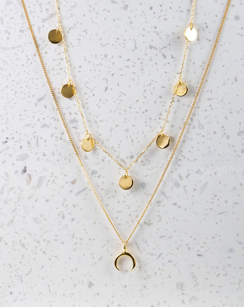 Handgemachtes Ketten Set im Boho Look | 925 Silber + 3 Mikron Vergoldung | Fair und umweltschonend auf Bali handgefertigt | NUSA DUA & JIMBARAN Necklace | VERLAN Jewellery | Fairfashion | Entdecke unseren Schmuck aus Bali | Layer Look